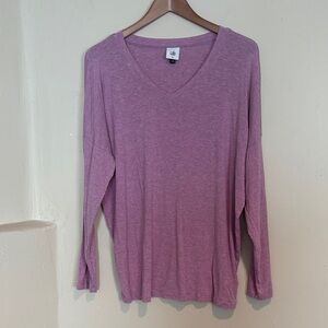 CAbi Heathered Lavender Serenity Tee